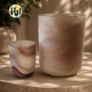 Pot de plante en verre moderne pour la décoration intérieure - Product Image 5