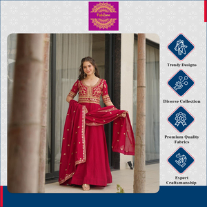 ชุดเดรสสำเร็จรูปผ้าไหมวิชิตรา แขนสั้น ปักลาย FABZONE คุณภาพสูง สำหรับงานแต่งงาน พร้อมผ้าคลุมไหล่ ขายส่งระดับพรีเมียม - Product Image 5