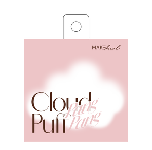 MAKEHEAL Cloud Pang Pang Puff 2P Finger Band Korean Cushion Puff 66mm Droplet Rubycell K-Beauty Makeup Sponge - Product Image 4