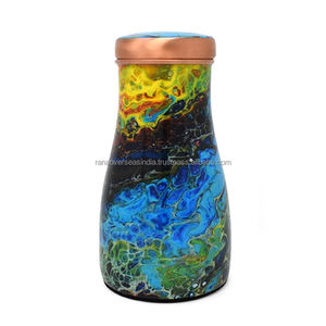 Venta al por mayor ecológica impresión esmaltada junto a la cama jarra de cobre puro para beber aumentar su consumo de agua a buen precio - Product Image 4