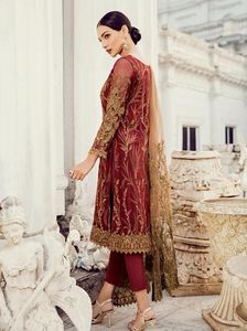 Robe pakistanaise sur mesure, tendance et respirante, pour fêtes et activités de plein air, vente en gros, robe ethnique décontractée pour femmes, ensemble 3 pièces cousu - Product Image 4