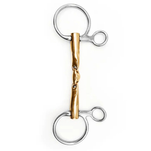 Baucher Horse bit สแตนเลสพร้อมดีไซน์แบบแขวนที่ไม่เหมือนใครบิตชุบทอง - Product Image 4