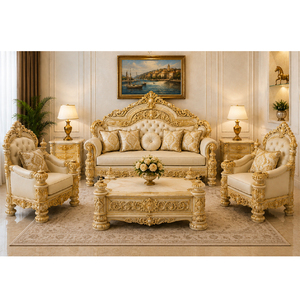 Colección de Muebles de Sala de Estar de Lujo Estilo Versalles, Muebles de Diseño Estilo Versalles para Hogares de Lujo, EE. UU. - Product Image 1
