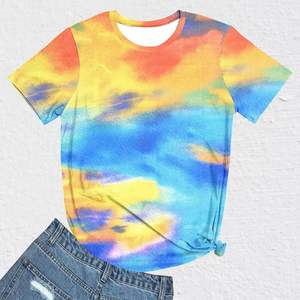 Camiseta Tie Dye Personalizada para Hombre, 100% Algodón, Diseño Liso, Suave y Cómoda para Uso Diario, de Fabricante Verificado - Product Image 2