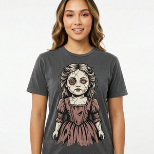 Camiseta Cyberpunk para mujer, camiseta con gráfico de calavera de robot, detalle verde neón, estampado de alta definición, ropa de calle futurista, camisetas de algodón - Product Image 3