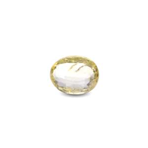 5.1 Carat Oval Cut Yellow Sapphire Loose Gemstone for Fine Jewelry - Product Image 1
