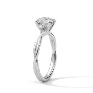 Anillo Solitario de Diamante Moissanita en Oro de 14K para Mujer, Elegante Anillo de Compromiso para Uso Diario - Product Image 2