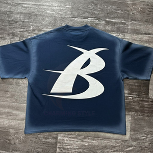 T-shirt unisexe vintage d'été pour homme, coupe ample, effet délavé, manches courtes, imprimé, style décontracté pour l'extérieur - Product Image 2