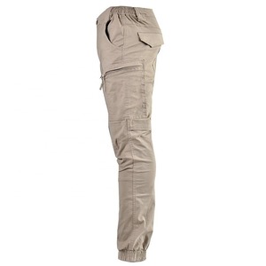 Pantalones Cargo Color Caqui para Hombre, con Múltiples Bolsillos, Cintura Elástica, Ligeros, Estilo Workwear, Corte Recto, para Verano - Product Image 3