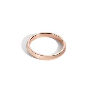 3mm Custom Knife Edge Wedding Band <b>Men</b> Women Geometric Minimalist Comfort Fit 925 <b>Silver</b> 10K 14K 18K Solid Gold Stacking <b>Ring</b> - Product Image 4