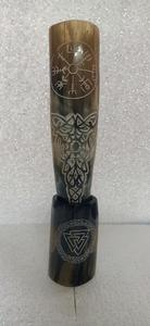 Genuine Ox Horn Viking Drinking Horn- Natural Material, Hand-Polished Finish - Product Image 4