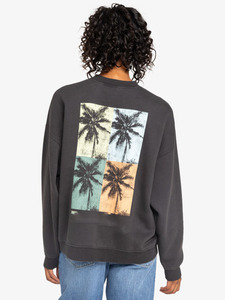 Sweat-shirt à col rond vintage pour femme, en molleton de coton épais de qualité supérieure, style streetwear, vente en gros - Product Image 3