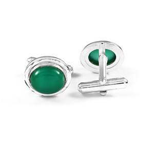Gemelos de Ónix Natural para Hombre, Juego de Gemelos de Piedras Preciosas de Lujo en Tono Dorado, Regalo de Joyería para Boda, Cumpleaños, Navidad, Venta al Por Mayor - Product Image 1