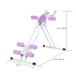Attrezzo Regolabile per Addominali da Casa/Palestra con Ruote, Macchina Pieghevole per Addominali - Product Image 4