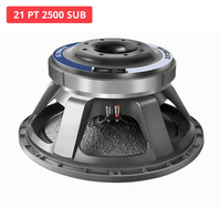 Subwoofer Profesional Portátil Sweton 21 PT 2500 SUB de 21 Pulgadas y 5000W con XLR, Bobina de Voz de 6 Pulgadas, Bajos Profundos, Ecológico y Duradero