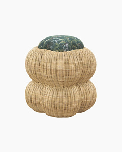 Silla Decorativa de Ratán Escultural Única, Pieza Decorativa de Mimbre Tejida a Mano, Mueble Natural Ecológico, Compacto y Duradero - Product Image 3