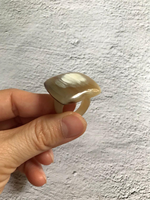 Bague en corne de buffle véritable, faite à la main, écologique, de haute qualité, moderne, pour cadeau de fiançailles, prix de gros, en provenance d'Inde