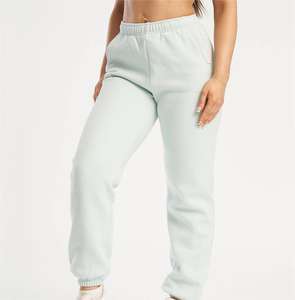 Pantalon de survêtement pour femme, taille haute, tissu doux, coupe décontractée, style jogger, pour les tenues décontractées, l'entraînement en salle de sport et le confort quotidien - Product Image 1