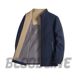 Veste kaki pour homme à manches longues avec imprimé chauve-souris, design respirant, à porter en toutes saisons - Product Image 2