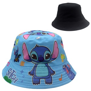 Chapeaux Bob Enfant <span class=keywords><strong>Pas</strong></span> Chers Motif Dessin Animé Stitch, Chapeaux Bob Camouflage Tendance pour Garçons, Chapeaux Bob <span class=keywords><strong>de</strong></span> Noël pour Filles - Product Image 4