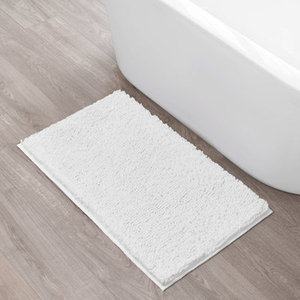 Tapis de bain en microfibre chenille de luxe personnalisé, doux, moelleux, antidérapant, super absorbant, tapis de porte fantaisie pour hôtels modernes - Product Image 1