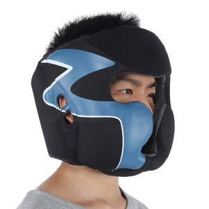 Protège-tête de sécurité respirant en PU de qualité professionnelle pour la boxe, le sparring et les programmes d'entraînement sportif, à usage durable - Product Image 4