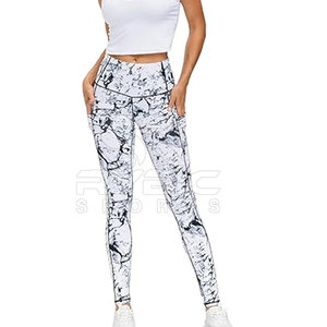 Fashion Wears Fitness Apparel Women Sublimation <b>Leggings</b> Crafted With Smooth <b>Texture</b> Fabric And Factory Direct Pricing - Product Image 2