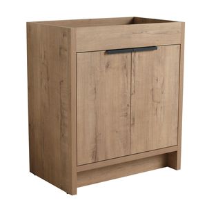 Mobile bagno freestanding da 30 pollici con 2 ante soft-close, solo piano lavabo BVB02430IMO, imballaggio KD, senza lavabo - Product Image 1