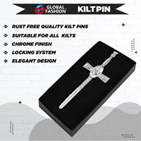 Épingle à kilt maçonnique motif éperon, accessoire traditionnel irlandais, épingles décoratives de haute qualité pour tenue de clan écossais 2026