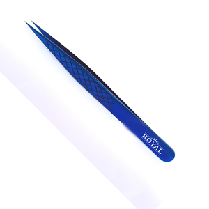 Ensemble de pinces à cils professionnelles personnalisées pour extensions de cils, en acier inoxydable, pointe lisse, prise ferme, volume accru, logo personnalisé - Product Image 3