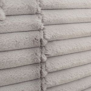 Poltrona Sacco Oversize in Memory Foam Grigio Chiaro, Rivestita in Tessuto, per Soggiorno - Product Image 5