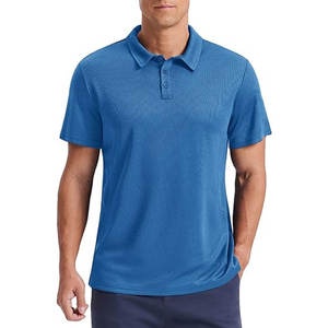 Camiseta Deportiva de Punto Azul Brillante para Hombre, Transpirable, de Poliéster, Ropa Deportiva, Logotipo Personalizado 2026, Venta al Por Mayor - Product Image 2