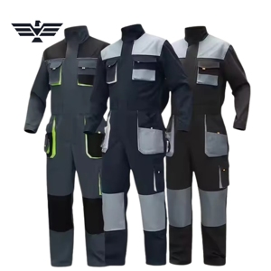 Custom Heavy Duty Industrial Hi Visibility <b>Waterproof</b> Nylon Silk Screen Printed Unisex Needle Detection <b>Work</b> Coverall - Product Image 1