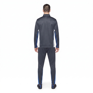 Ensemble de survêtement athlétique deux pièces premium pour homme, haut zippé 1/4, décontracté, 100 % coton, pour le jogging, la gym et le fitness, tenue d'automne - Product Image 2