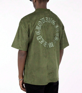 Camiseta Negra de Gimnasio con Logotipo Personalizado, Oversize, de Algodón, con Estampado Gráfico para Hombre, 100% Algodón, Lavado Ácido, Hombros Caídos, Diseño Liso - Product Image 4