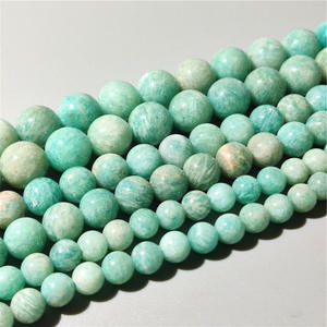 Perles en pierre d'amazonite naturelle de qualité supérieure, vente en gros, prix avantageux, perles en vrac pour bijoux femme - Product Image 3