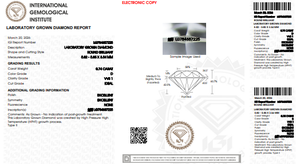 Diamante de Laboratorio de 0.74 Quilates, Claridad VVS1, Corte Brillante Redondo, Color D, HPHT, Diamante Suelto Precioso, Importación de Joyería sin Impuestos - Product Image 3