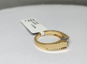 Standard Quality 5.410Gm 14K Yellow Gold Natural Brilliant Cut Luxury Solitaire Diamond Engagement <b>Ring</b> <b>Men</b> Women Rhodium Plated - Product Image 4