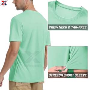 เสื้อยืดทรงหลวม ผ้าฝ้าย 100% แขนสั้น ระบายอากาศได้ดี สำหรับผู้ชาย เหมาะสำหรับใส่ไปคลับหรืองานอีเว้นท์ สั่งซื้อจำนวนมาก ราคาขายส่ง - Product Image 2