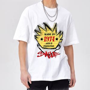 Camiseta personalizada de gran tamaño con hombros caídos para hombre, camiseta de corte regular de peso pesado, ropa de calle de lona de algodón 100%, logotipo bordado rápido - Product Image 2