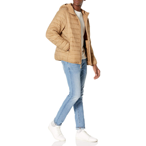 2025 New Arrival Men Warn Winter Shiny Quilted Puffer Jacket Windbreaker <b>Padded</b> Thick Hooded Bubble <b>Padded</b> Puffer Jacket - Product Image 3