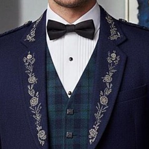 Chaqueta Prince Charlie para Hombre, Traje Escocés con Kilt, Ropa Formal para Bodas, Logotipo Personalizado, Proveedor Mayorista de Fábrica - Product Image 1