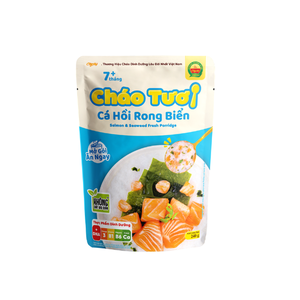 โจ๊กพร้อมทานแซลมอนและสาหร่าย240กรัมสำหรับอาหารเด็ก ISO HACCP เวียดนามผู้ผลิตอาหารในเอเชีย - Product Image 3