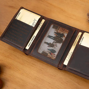 Portefeuille homme en cuir véritable de haute qualité, design sécurisé, fournisseur en gros, logo personnalisé, OEM à prix raisonnable - Product Image 4