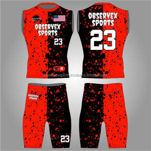 7v7 Uniform <b>Compression</b> Fit 7on7 Uniform High Quality USA Flag Football Uniforms - Product Image 1