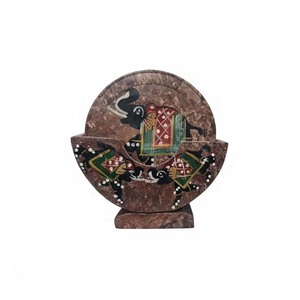 Meilleure collection disponible prix d'usine pierre naturelle Design stéatite sculpture sous-verre ensemble utilisation pour la maison et l'hôtel cuisines outils - Product Image 1