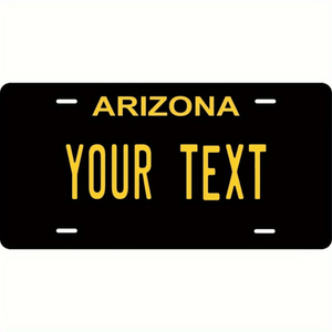 Plaque d'immatriculation métallique personnalisable CIFbuy Florida Sunshine State, design unique, texte personnalisé, TikTok pour Temu Pick Plate - Product Image 1