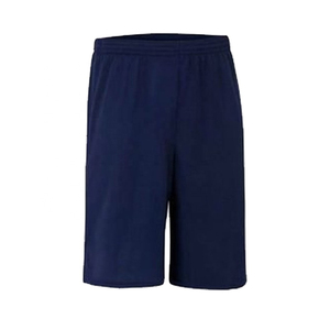Ensemble de maillot de football unisexe bleu marine et orange à blocs de couleur, sans manches, avec short à taille élastique anti-transpiration, personnalisable avec le nom de l'équipe, anti-UV - Product Image 6