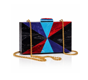 Designer Women's Resin Clutch <b>Handbag</b> <b>Chains</b> Decoration Evening Acrylic Purse Wedding Party Birthday Gift Magnetic Fashion - Product Image 1