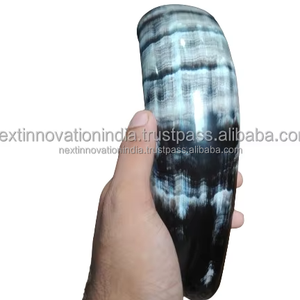 ถังเขากวางสำหรับดื่มกระทิงวัวกระทิงงานฝีมือธรรมชาติขัดเงาวิญญาณหมาป่าสำหรับการชิมเครื่องดื่มเช่นเบียร์ไวน์ชา - Product Image 2